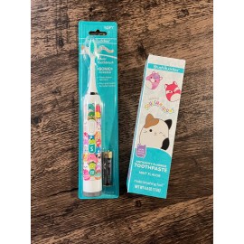 Brush Buddies Squishmallows Brush Buddies Sonic Toothbrush & Mint Toothpaste Set NEW