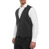 JEFF Men's Nikolaj Plain Vest with Viscose Content, Suit Vest,