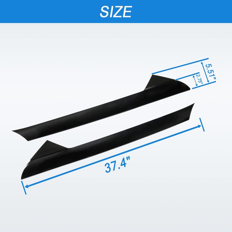 CARMOCAR A-Pillar Front Molding Windshield Outer Trim Replacement for 2011-2019