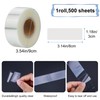 Yoption 500 Pieces Clear Label Protectors, Transparent Label Protectors Waterproof