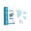 Beauty7 Men's Sensitive Eyebrow Wax Strips Kit - 24 Strips with Pearl Powder & Essential Oil for Sensitive Skin