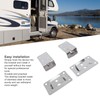 Aramox 1 Pair Removable Table Mount, Marine Stainless Steel Desk