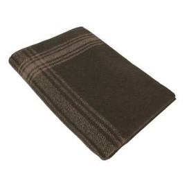 Rothco Striped Outdoor Wool Blanket – Heavyweight, Warm, and Comfortable – Emergency Blanket (Brown/Tan)