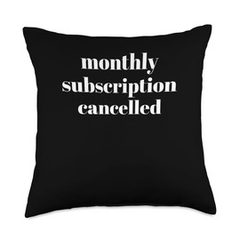 Hysterectomy Recovery Uterus Monthly Subscription Cancelled Throw Pillow