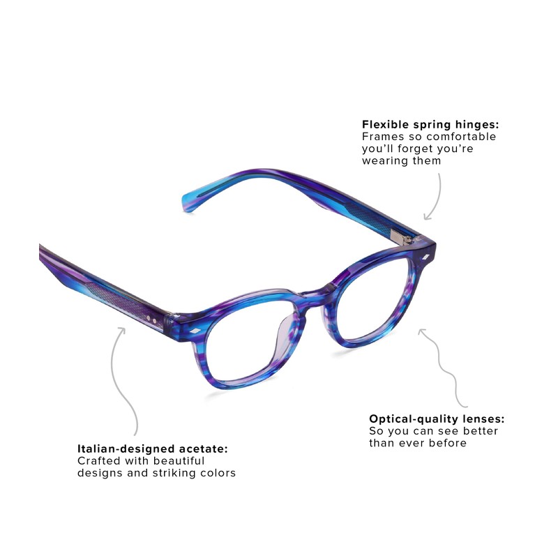eyebobs - Bitty Witty | Premium Reading Glasses for Men