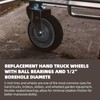 AR-PRO (2-Pack) 5" x 1.2" Flat Free Solid Rubber Wheel