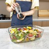 CGNWEEPS 3.2QT Deep Glass Baking Dish,10.5×7×3.35 inches Rectangular Glass Baking