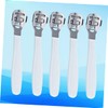 Healvian 5pcs Foot Cuticle Shaver Stainless Steel Pedicure Tools for