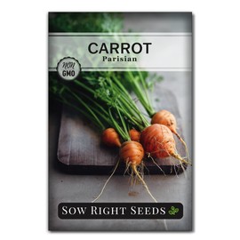 Sow Right Seeds - Parisian Carrot Seed for Planting - Gourmet Round Delicacy - Non-GMO Heirloom Packet with Instructions to Plant a Vegetable Garden - Indoors or Outdoors - Great Gardening Gift (1)