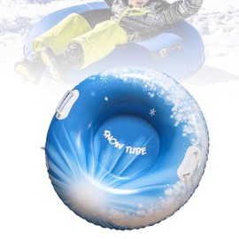 Perfeclan Inflatable Snow Tube, Inflatable Snow Sled, Portable Sledding 31.5 inch Inflatable Snow Ring for Skiing Party