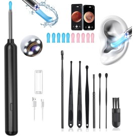 LEZHUAN Ear Wax Removal, Ear Wax Removal Tool Camera with 1080P and 6 LED Lights, Ear Cl