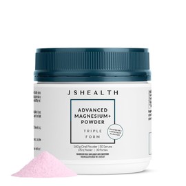 JSHealth JSHealth Vitamins Advanced Magnesium+ Powder with Magnesium Glycinate, Citrate, and Amino Acid Chelate, 402 mg/Serving C Bioavailable Supplement