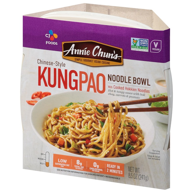 Annie Chun's Noodle Bowl, Chinese-Style Kung Pao, Vegan, Non-GMO, 8.5-oz