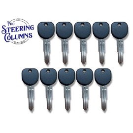 Unbranded Fits 08-14 GM- B114R B114RPT Transponder Chip Key  (46 Circle Chip) (10 Pack)