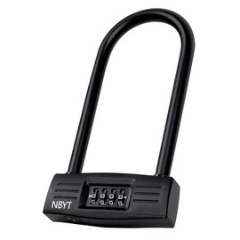 Lawnize Bike Lock u Lock Combination,Resettable Code,Long Shackle,Heavy Duty Padlock for Bicycle, Scooter,Motorcycles, Metal Fence Gate,Pool Door,Anti Theft.