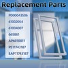 W10830046 W10163997 W10443241 4502677 Refrigerator Door Gasket (2 Pack)