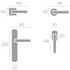 Bricolevante Interior Door Handles Available in Several Variations Sold in