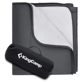 KingCamp Outdoor Blanket Waterproof Camping Blanket Fleece Stadium Blanket Large Picnic Blanket Beach Blanket Sandproof Travel Blanket Machine Washable Blanket for Grass Park Concert Sports