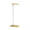 Gatco 1331B Modern Rectangle Base Freestanding Toilet Paper Holder 22.25"