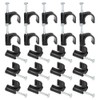 FSSTUD 100 Pcs 8mm Drip Irrigation Hose Clips Tubing Mounting