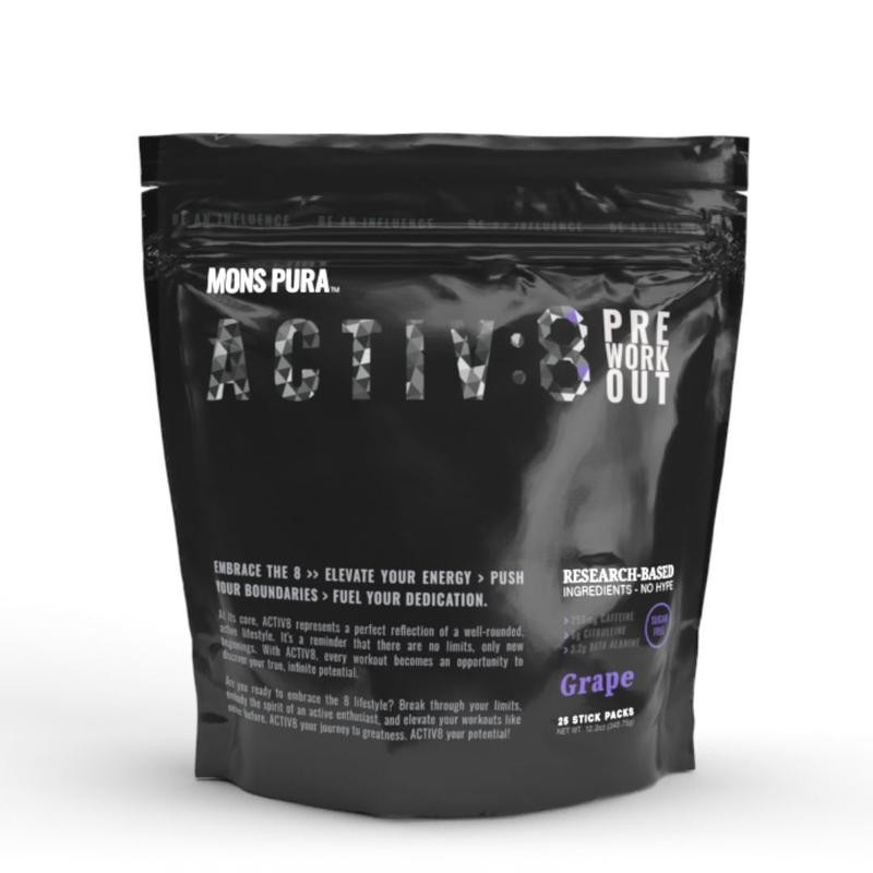 Activ8 Pre-Workout - Flavor: Grape