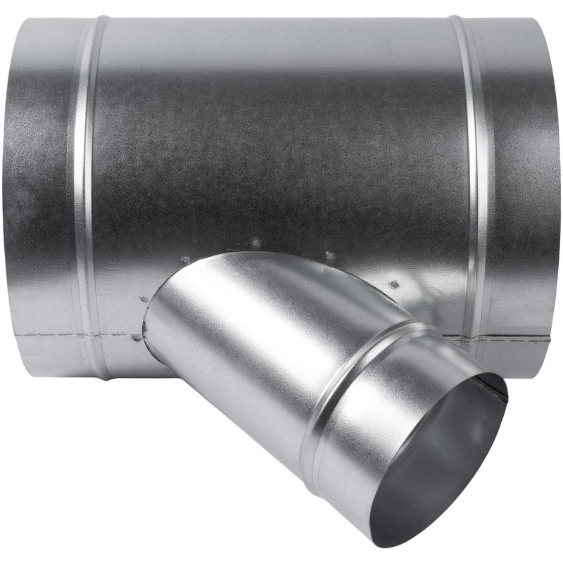 8" Inch to 4" Inch Branch Wye-Shape Ducting Splitter -