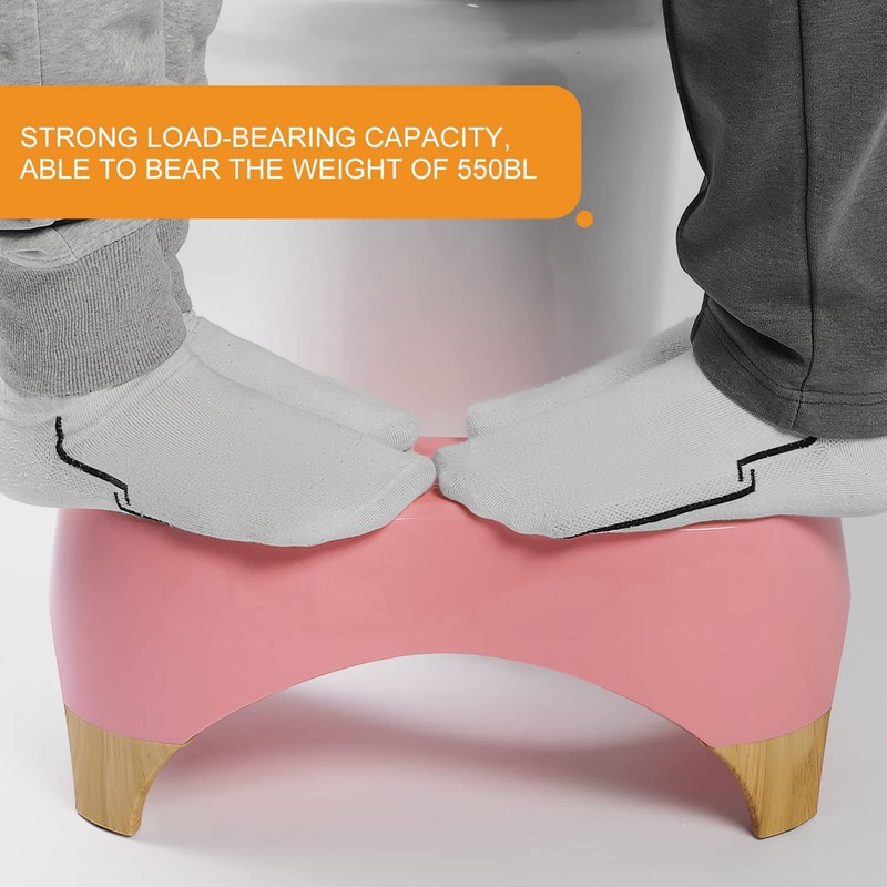 Toilet Stool,7" Squatting Poop Stool- 550 lbs Weight Capacity, Toilet