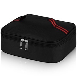 Insulated Lunch Bag, 3.5L Lunch Box Adults Cool Bag Box with Handle, Portable Thermal Cooler Box Bag Lunch Bag for Men Women Kids (Black)