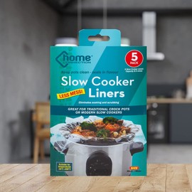 VFM - Slow Cookers Liner, Multipack of 5, Crockpot Liner, Large 6.5 litre Capacity, Cooking for Lots of People, Easy to Use, No Cleaning, Maintain your Slow Cooker