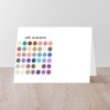 CafePress Color Analysis Card Soft Summer Folded Greeting Card Glossy