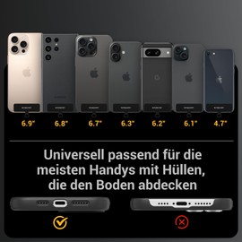 MAGEASY Utility Crossbody Phone Strap - Cell Phone Lanyard with Magnetic Quick Release Universal Adjustable Strap for All Phones, black