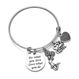 ODLADM School Team Cheerleaing Cheerleader Inspiration Bracelet Birthday Gifts Jewelry for Her (cheerleading)