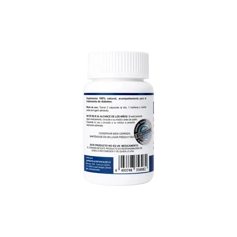 Suplemento en cápsula SUPERVITS Suplemento Gymnema Sylvestre de Diaten 2pack