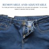 10Pcs Jeans Buttons with Threads Rivets and Screwdriver, 17mm Adjustable