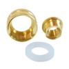 Joywayus Brass Swivel Pipe Fitting 3/4" GHT x 1/4" NPT