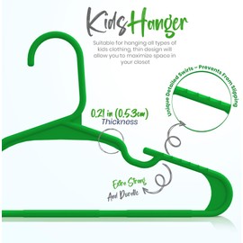 Utopia Home Plastic Kids Hangers for Clothes - Pack of 40 - Durable & Slim Baby Hangers - Space Saving Children's Hangers Clothes - All Purpose Garment Trouser Skirt Bar Toddler Hangers (Multicolor)