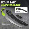 DNA MOTORING 15.5in Hand Pruning Saw, Hand-Held Garden Saw, Curved