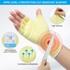 PATIKIL 8 Inch Cut Resistant Sleeves with Finger Grips, 2