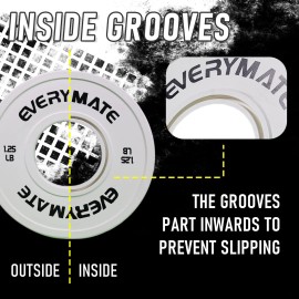 EVERYMATE Change Weight Plates 1.25LB Fractional Plate Olympic Bumper Plates ...