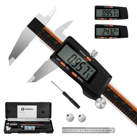 HARDELL Digital Caliper 150 mm with Large LCD Screen, Measuring Tool with Automatic Shut-Off Function, mm/Inch Conversion, Calliper Digital Stainless Steel for Jewelers, Woodworkers, DIY