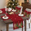 ZWJD Christmas Table Runner 40x240 cm Red Modern Christmas Decorations