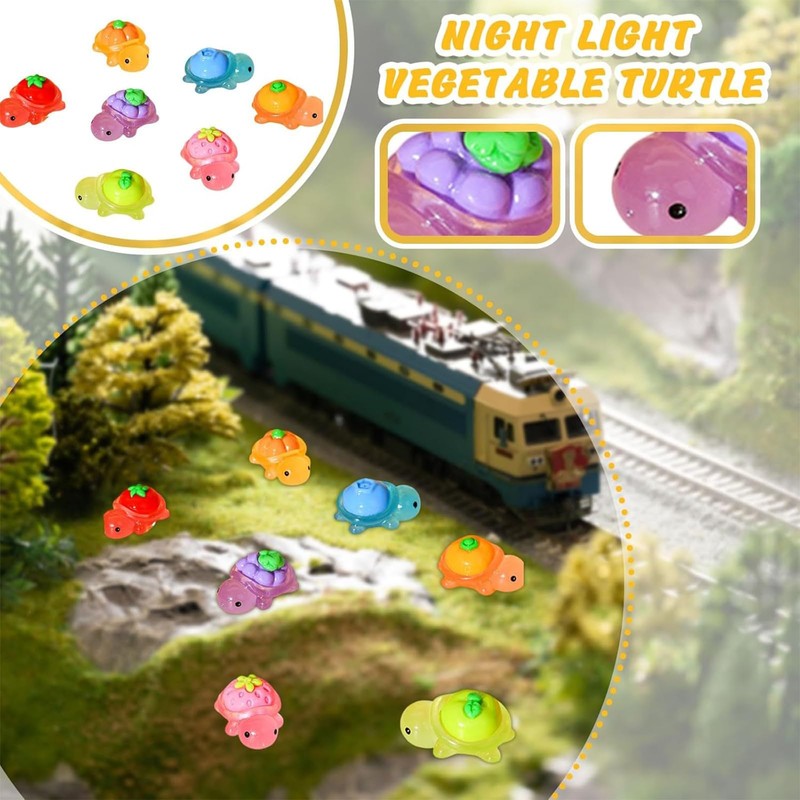 70 PCS Mini Turtles, Tiny Turtle, Tiny Turtles with Fruit