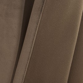 Royal Tradition Velvet Heavyweight Grommet Top Window Curtains, Set of 2 (52" Wx120 L) Solid Panels, Taupe