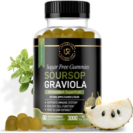 Gummy Soursop Leaves & Soursop Fruit Gummies Sugar Free - 3000mg Graviola Extract