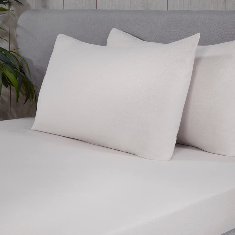 Sleepdown Spannbetttuch, 100% gebürstete Baumwolle, Feinbiber, luxuriös, weich, gemütlich, 25
