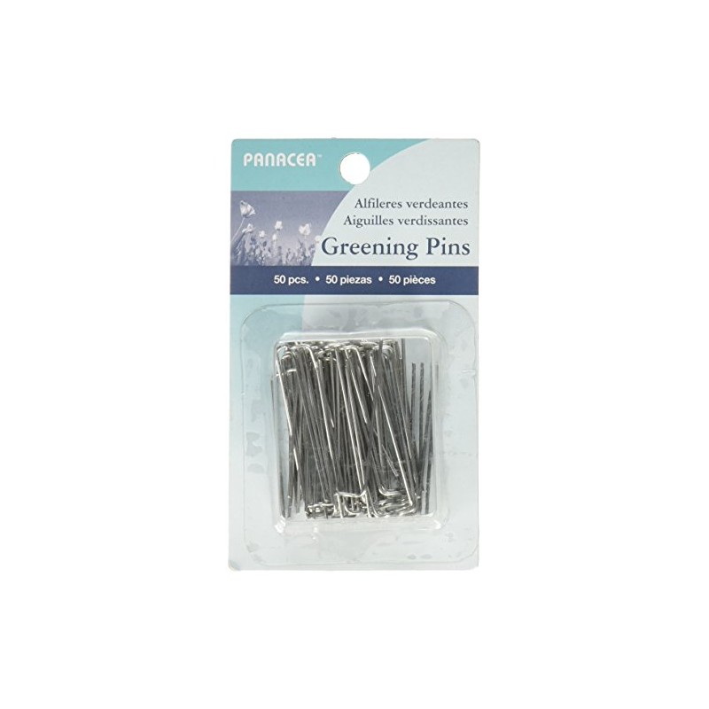 Panacea Sharp Greening Pins 1.75" 50/Pkg, 1 Pack, Silver