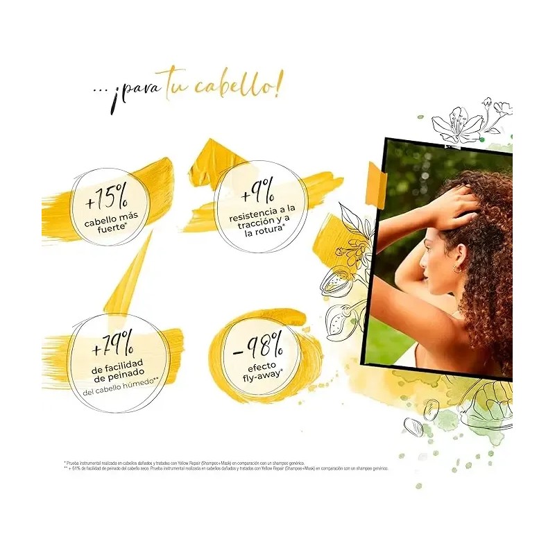 Kit Yellow Repair Profesional Shampoo + Acondicionador 500ml