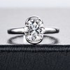 Raivari Moissanite Engagement Rings 2cttw Half Bezel Setting Round Lab