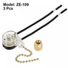 sourcing map Pull Chain Switch On-Off Speed Replacement ZE-109 for