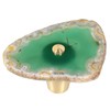 dssmboom 4 Pack Agate Slice Knobs with Screws, Irregular Geode